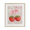 Stupell Industries Feminine Strawberry Pearls Framed Print Under Glass, design by Jesse Keith